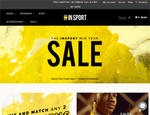 Tablet Screenshot of insport.com.au